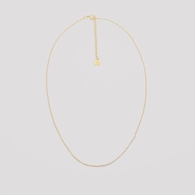 plain necklace - Gold - M
