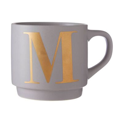 Signet Grey M Letter Mug