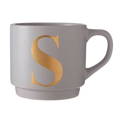 Signet Grey S Letter Mug