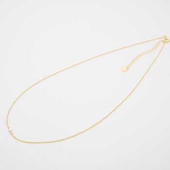 collier de perles simples - or 1