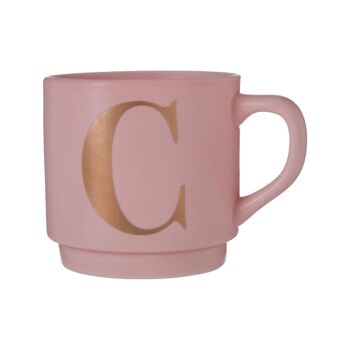 Tasse Lettre C Rose Signet 1