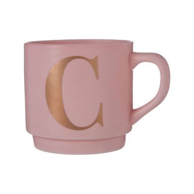 Signet Pink C Letter Mug