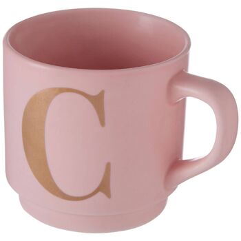 Tasse Lettre C Rose Signet 3