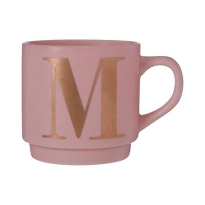 Signet Pink M Letter Mug