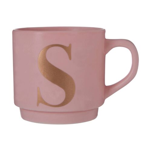 Signet Pink S Letter Mug