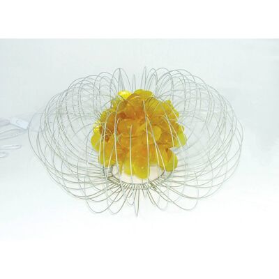 Silver Wire yellow Table Lamp