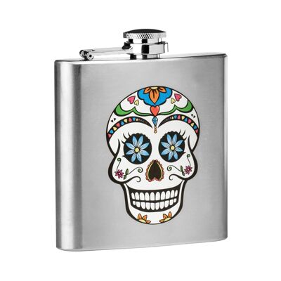 Skull Design Hip Flask