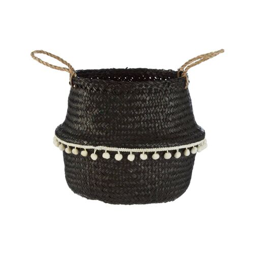 Small Black Seagrass Basket