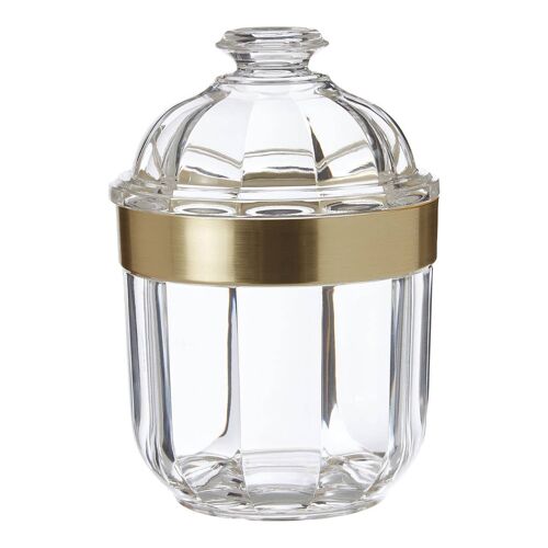 Small Light Gold Acrylic Canister