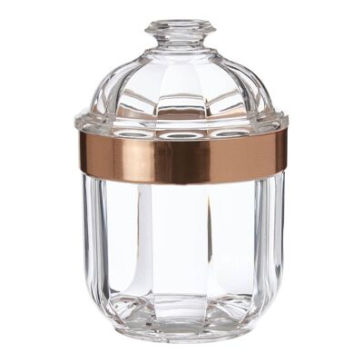 Small Rose Gold Acrylic Canister