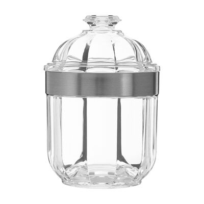 Small Silver Acrylic Canister