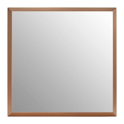 Small Square Gold Finish Wall Mirror