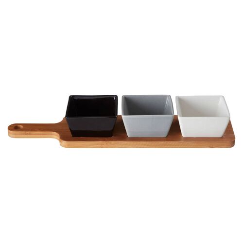 Soiree Serving Board with Square Dishes