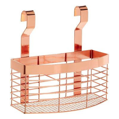 Cesta de almacenamiento colgante de oro rosa de Sorello