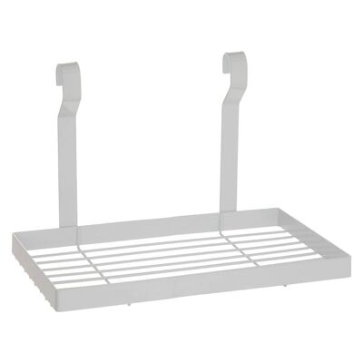 Sorello White Iron Single Shelf Storage Rack