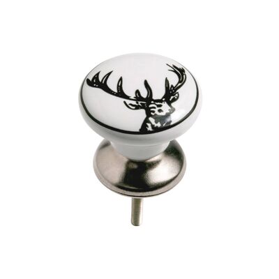 Stag Head Drawer Knobs - Set of 4