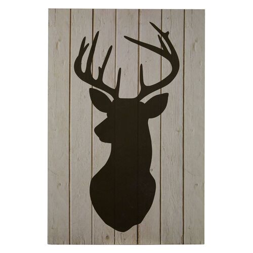 Stag Silhouette Wall Plaque