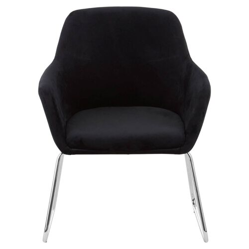 Stockholm Black Fabric Chair