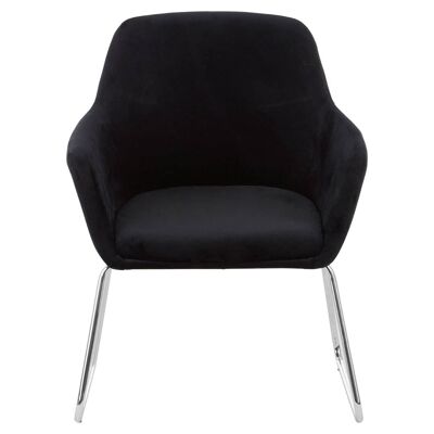 Chaise Stockholm en tissu noir