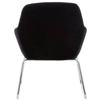 Chaise Stockholm en tissu noir 10