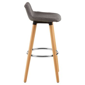 Tabouret de bar gris Stockholm 9