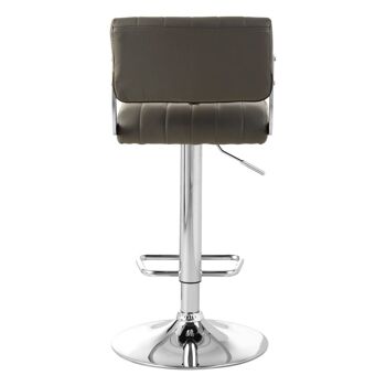 Tabouret de bar Stockholm gris avec siège design 5