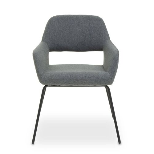 Stockholm Grey Fabric Dining Chair