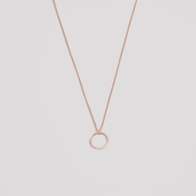 collier cercle moyen - or rose - M