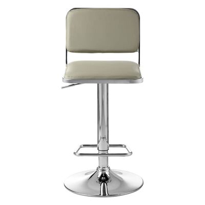Stockholm Light Grey / Chrome Base Bar Stool