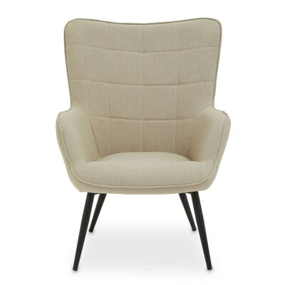 Stockholm Natural Fabric Armchair