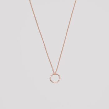 collier cercle moyen - or rose - L 1