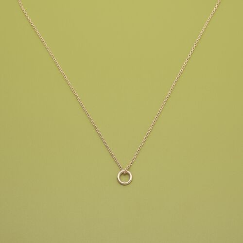 small circle necklace - Roségold