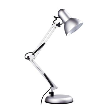 Lampe de bureau gris argenté Studio 1