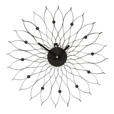 Styro Black Metal Clock