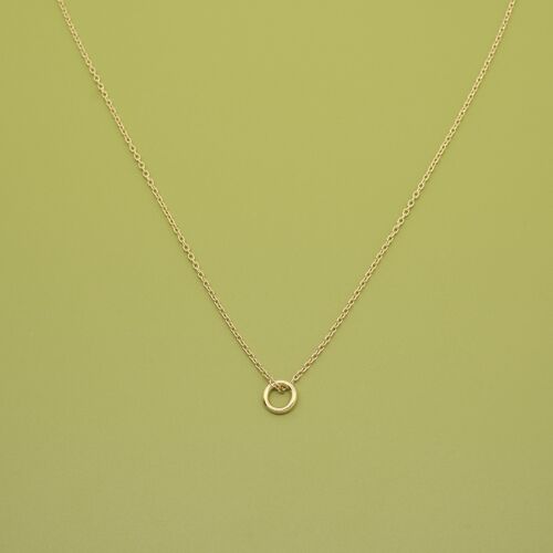 small circle necklace - Gold