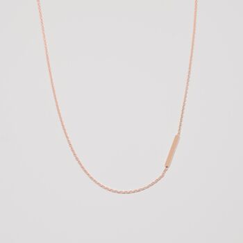 collier barre - or rose 1
