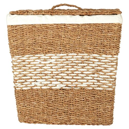 Tapered Seagrass Basket with Lid