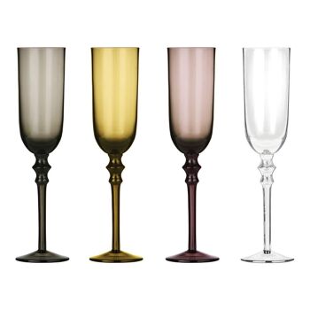 Verres à Champagne Tessa Violet - Lot de 4 3