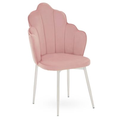 Tian Pink Velvet Chair