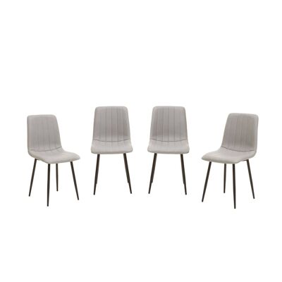 Tiana Set of 4 Light Grey Dining Chairs