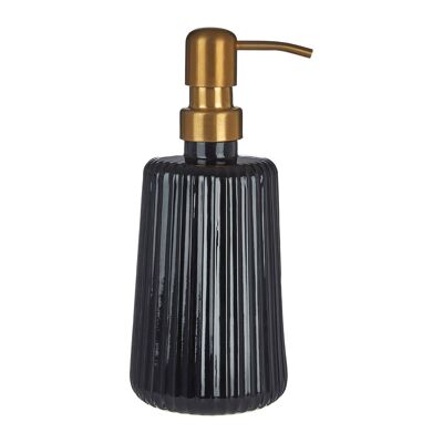 Ticino Brittany Black Glass Lotion Dispenser