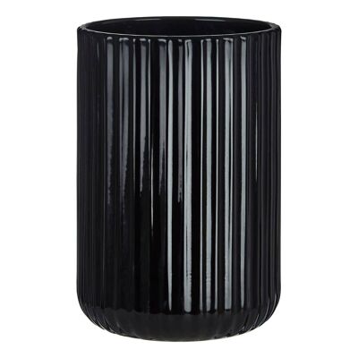 Ticino Brittany Black Glass Tumbler