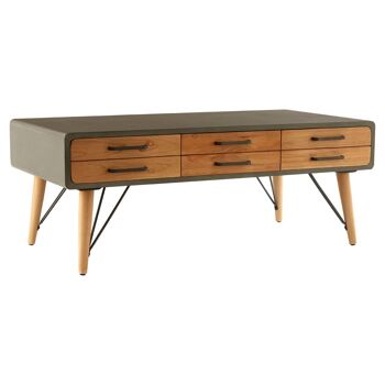 Table basse Trinity avec six tiroirs 3