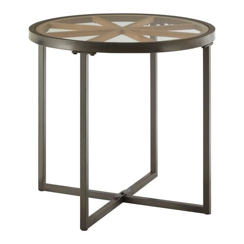 Trinity Tempered Glass Round Side Table