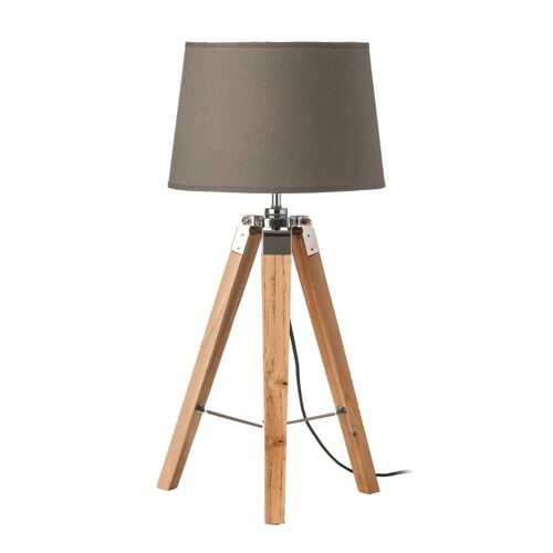 Tripod Grey Shade / EU Plug Table Lamp