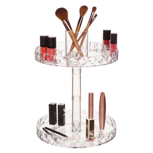 Two Tier Round Cosmetic Organiser