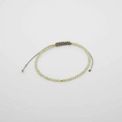 bracelet pierre de naissance - Août / Péridot (or)