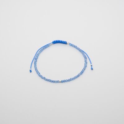 birthstone bracelet - September / Chalcedon (silber)