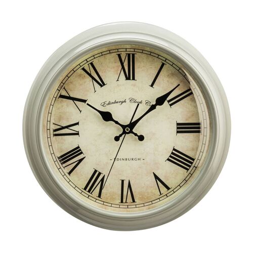 Vermont Grey Plastic Wall Clock