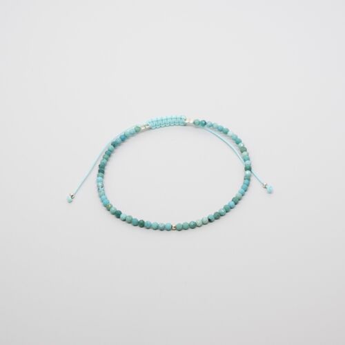 birthstone bracelet - Dezember / Türkis (silber)